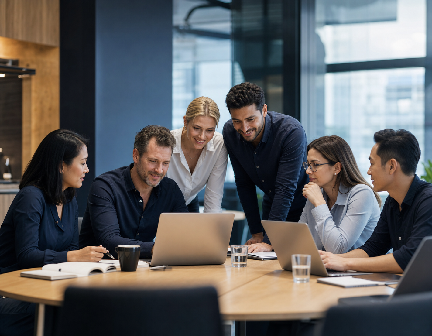 Orka Digital team collaborating on a marketing strategy